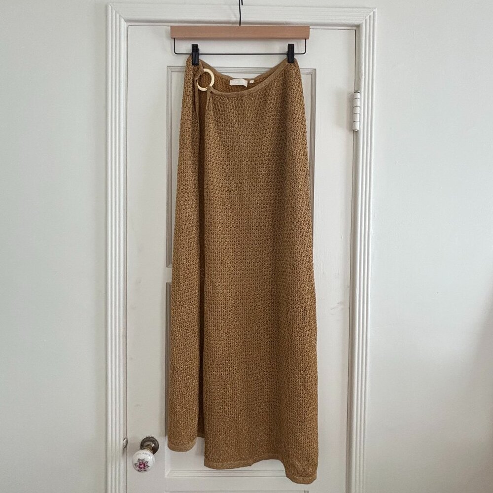 Palermo Skirt - Antique Gold Lace Crochet